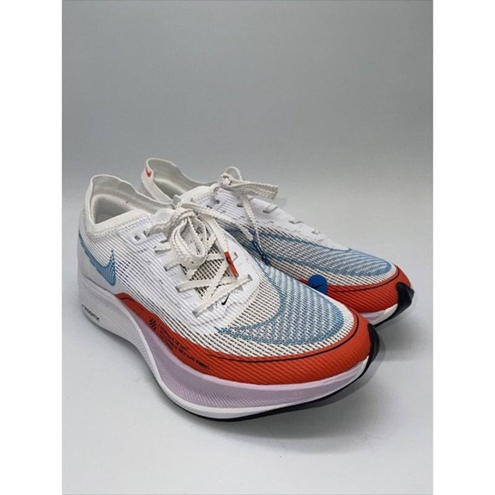 Nike Vaporfly Next 2% Women’s White Blue Orange size 7 lightly used